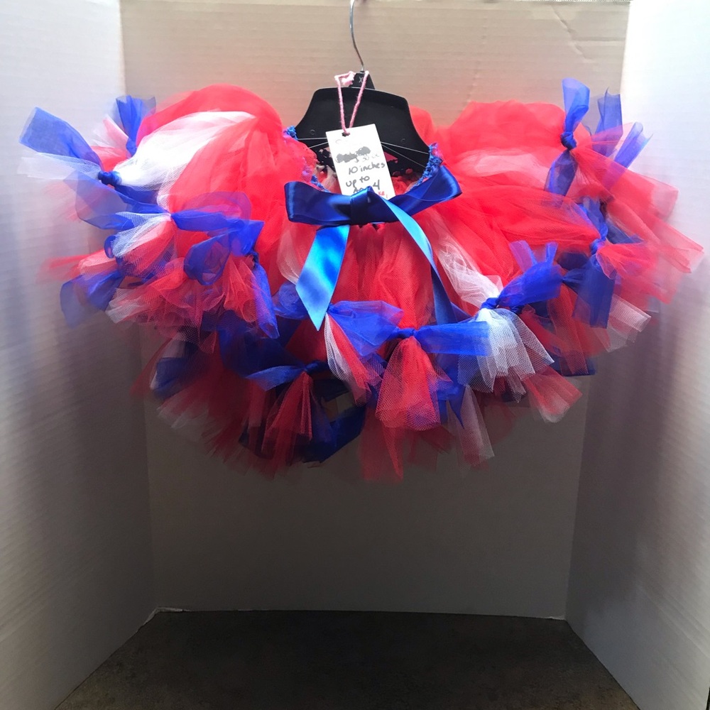 Red, white, and blue tutu. Handmade by a friend never used.